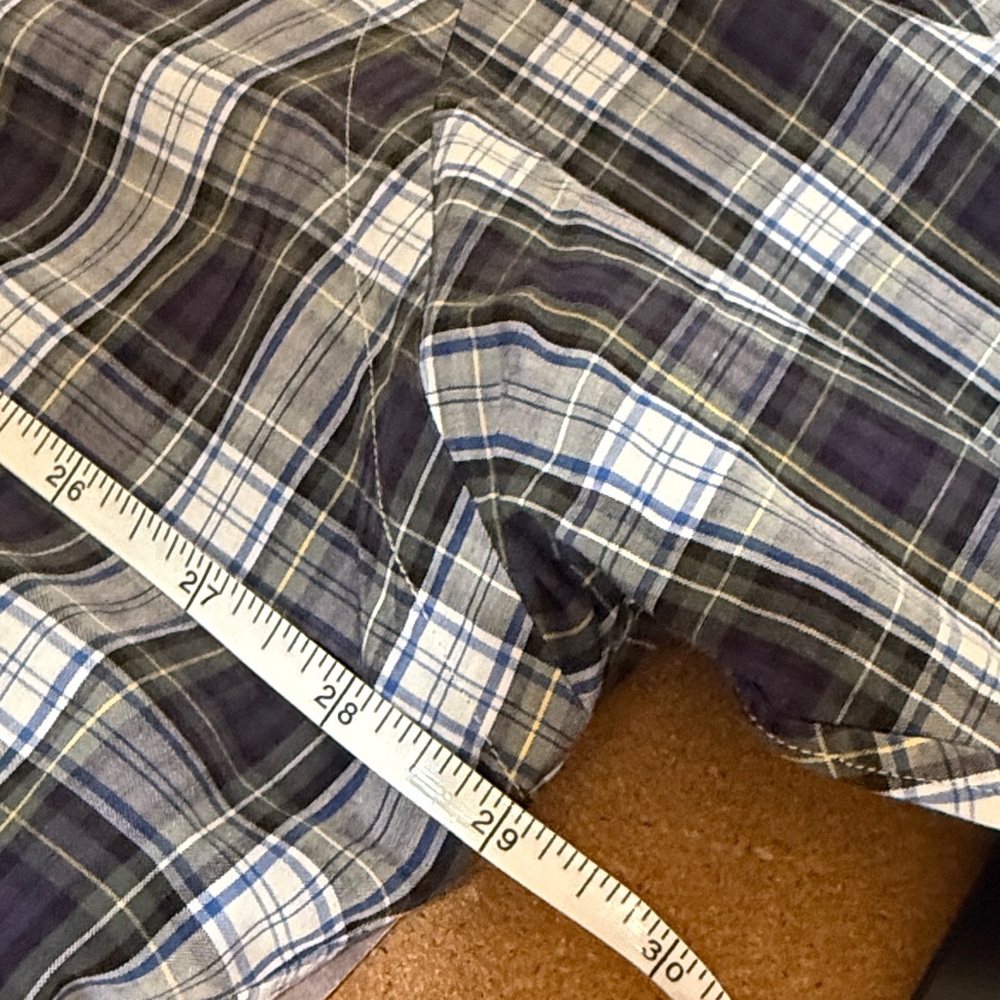 Ralph Lauren Men's Plaid "Blake" 100% Cotton Button - Down Shirt - XL - Picture 8 of 10